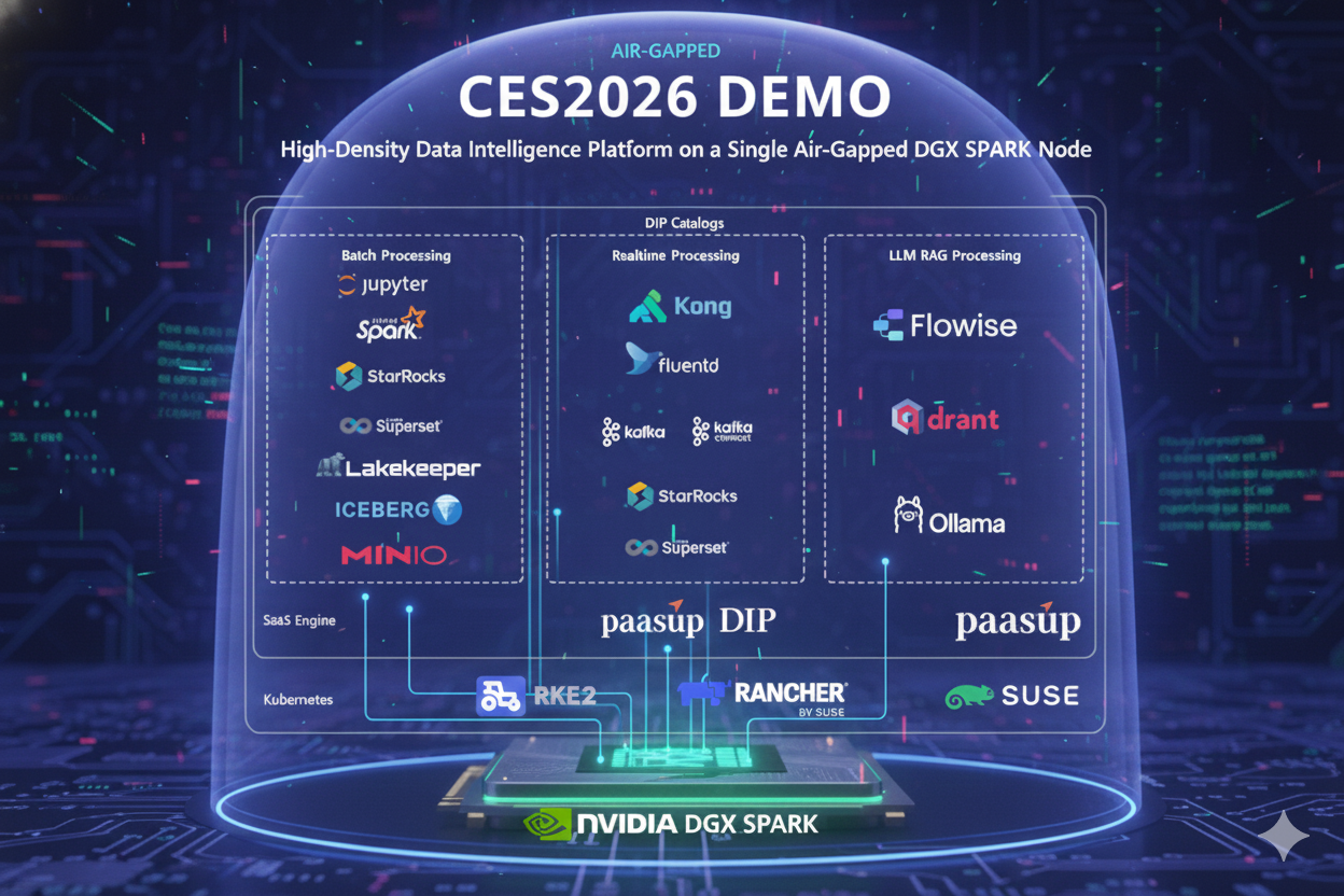CES2026 Demo - High-Density Data Intelligence Platform on a Single Air-Gapped DGX SPARK Node